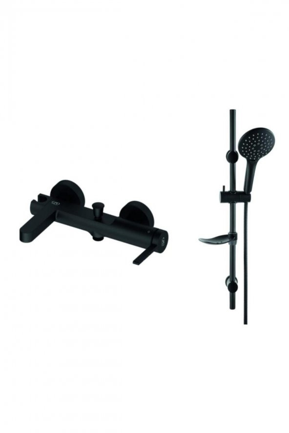GPD Gildo Siyah Armatür Musluk Batarya Banyo Seti Mlb165-s Mbb165-s Mte165-s Dst57-s - 2
