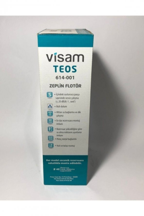 Visam Teos Basmalı Klozet Rezervuar Iç Takımı - 4