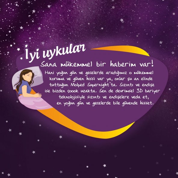 Molped Supernight Dev Ekonomik Ped Uzun 26x4 104 Adet - 2