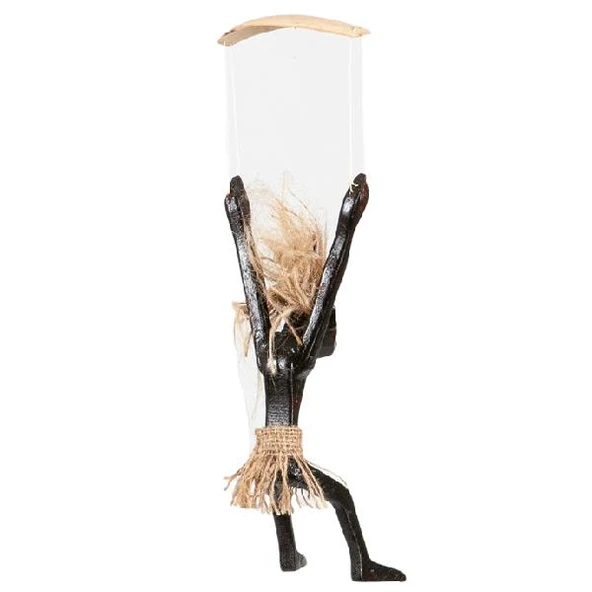 Ahşap Primitif Aborjin Paraşütçü Kapı Duvar Dekoru El Yapımı - Resim 2