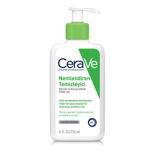 CeraVe Nemlendiren Temizleyici Normal & Kuru Ciltler Yüz Vücut 236 ml