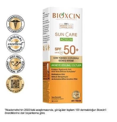 Bioxcin Sun Care Akneye Eğilimli Ciltler İçin Spf50+ Güneş Kremi 50 ml