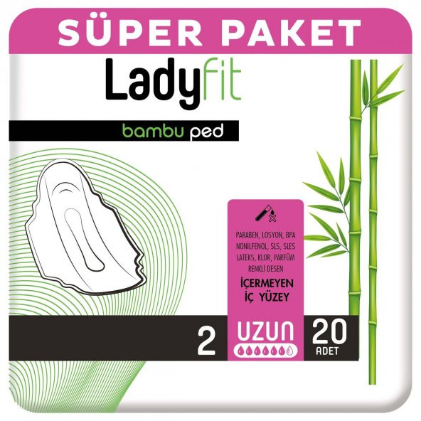 Ladyfit Bambu Uzun Ped 20x2 40 Adet