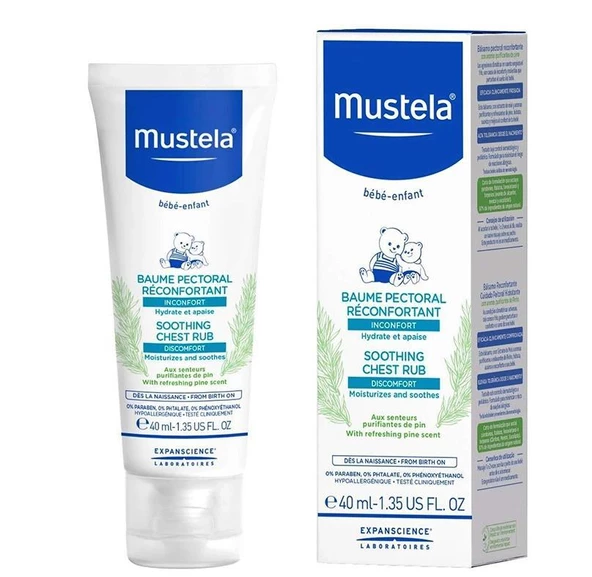 Mustela Rahatlatıcı Göğüs Balsamı 40 ml