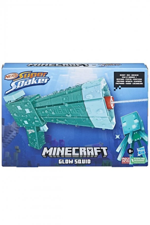 Nerf Super Soaker Minecraft Glow Squid F7600 - 1