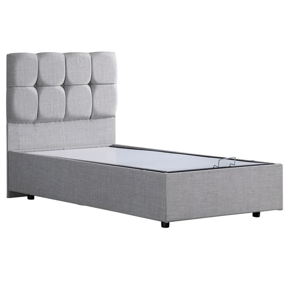 Setay Setay Berlin Tek Kişilik Baza Başlık Comfort Yatak Seti, Açık Gri - 4