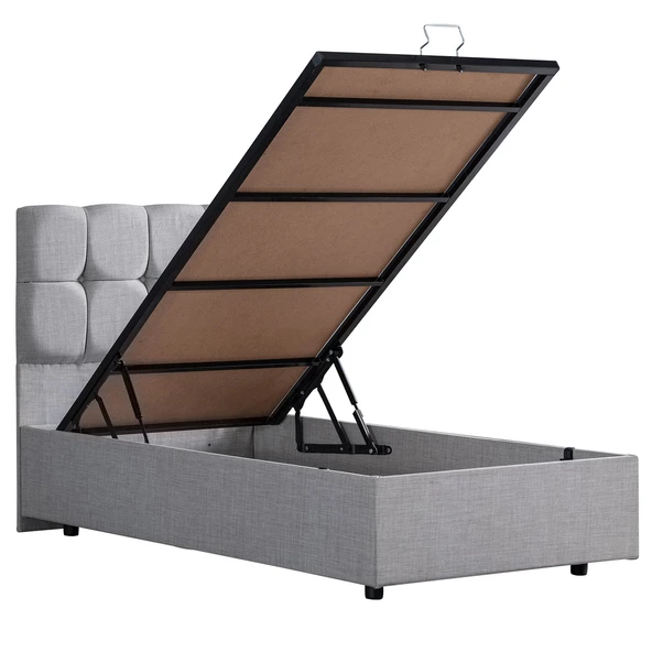 Setay Setay Berlin Tek Kişilik Baza Başlık Comfort Yatak Seti, Açık Gri - 3