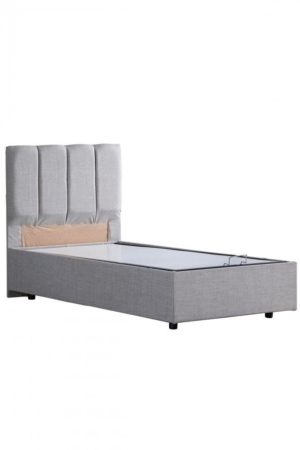 Setay Mobilya Defne Tek Kişilik Baza Başlık Seti Açık Gri - 4