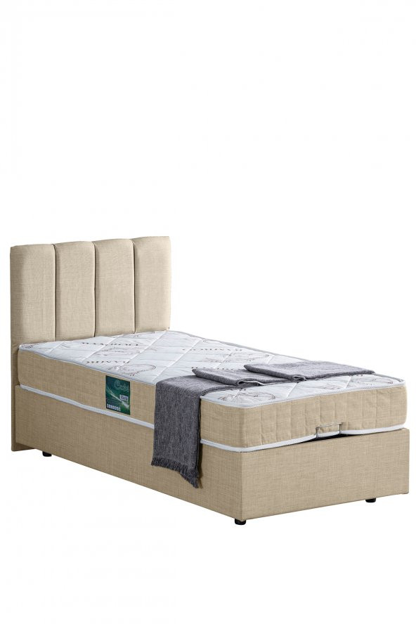 Setay Defne İkili Set, Tek Kişilik Baza Başlık Seti - Krem - 2