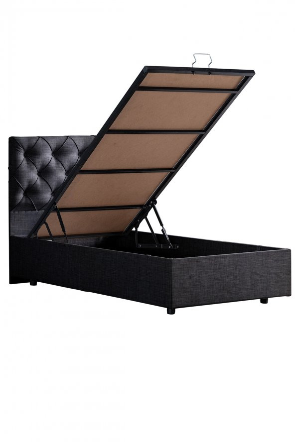 Setay Eylül İkili Set, Tek Kişilik Baza Başlık Seti - Antrasit - 3