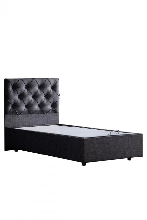 Setay Eylül Tek Kişilik Baza Başlık Comfort Yatak Seti - Antrasit - 4