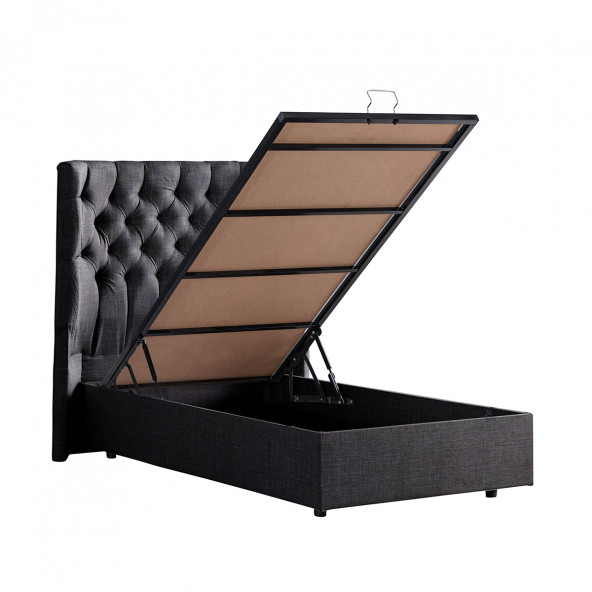 Setay Matilda Tek Kişilik Baza Başlık Comfort Yatak Seti, Antrasit - 2