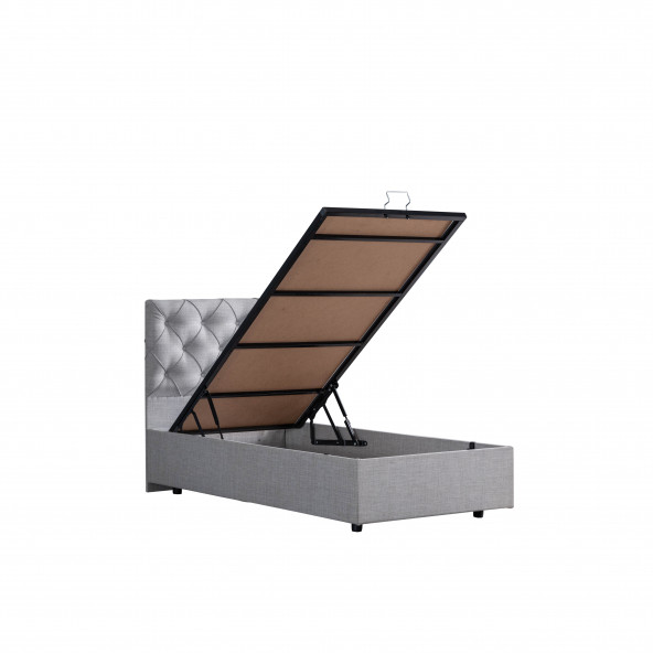 Setay Eylül İkili Set, Tek Kişilik Baza Başlık Seti - Açık Gri - 3