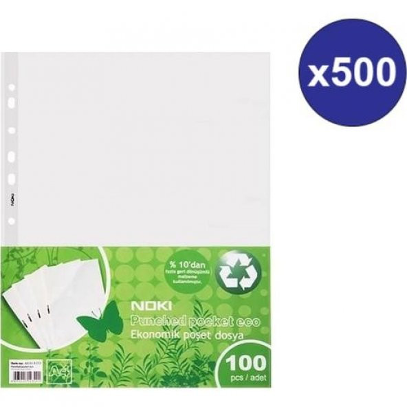 Noki Eco Poşet Dosya 500Lü Paket