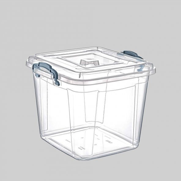 Polytime Kilitli Mutfak Gıda Eşya Saklama Düzenleme Kabı Kutusu - Şeffaf - Kare - 2.5 Litre - 5 Adet - Resim 3