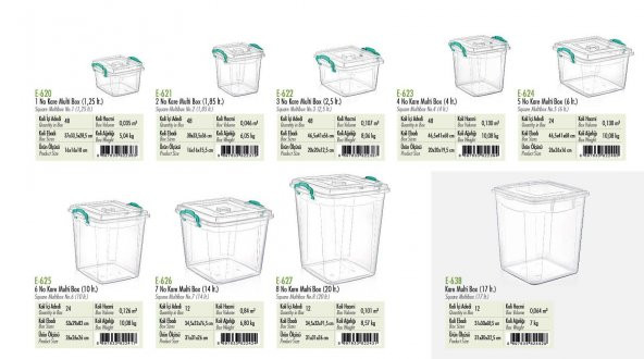 Polytime Kilitli Mutfak Gıda Eşya Saklama Düzenleme Kabı Kutusu - Şeffaf - Kare - 2.5 Litre - 5 Adet - Resim 4