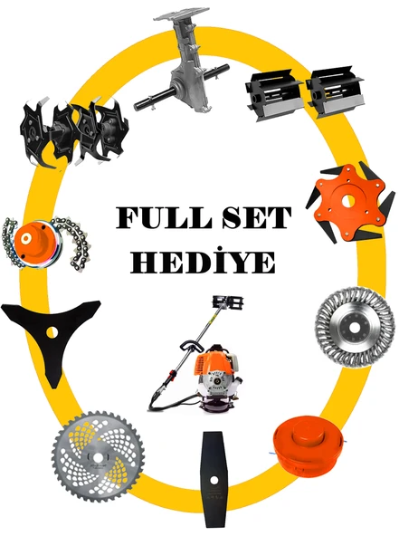 LOMBARD 10 in 1 LT-700 Özel Seri Sırt Tipi Ot Çim Çalı Biçme Tırpanı + Toprak Eşeleme+ Akrobat Çapa Aparatı - 3