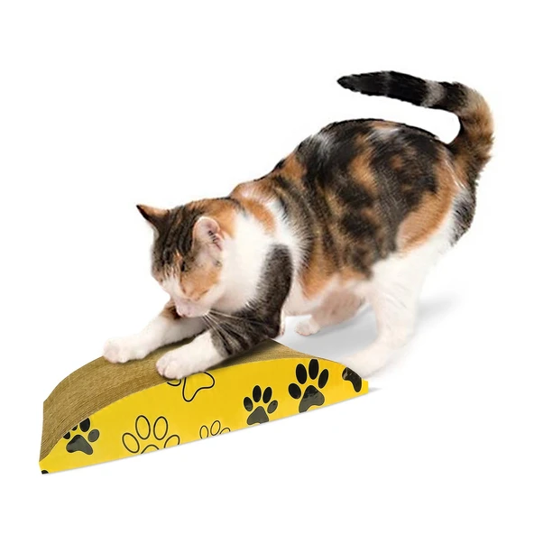 Ondüle Karton Kedi Tırmalama Tahtası İkili Set , Kedi Tırmalama Rampası - 12 - 2