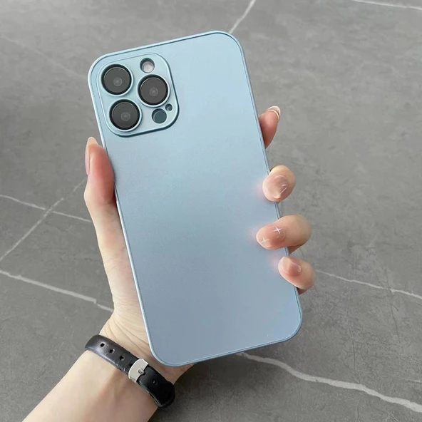 İphone 14 Plus Mat Elektro Cam Kapak - Resim 4