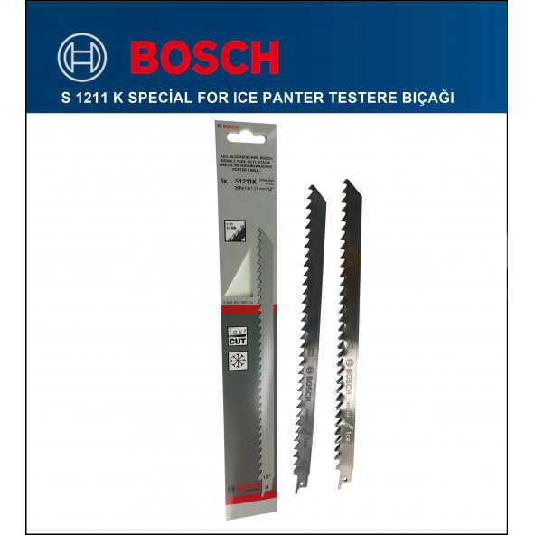 Bosch - Tilki Kuyruğu Bıçağı S 1211 K - Buz ve Kemik Kesme 2 608 652 900 2'Li Paket