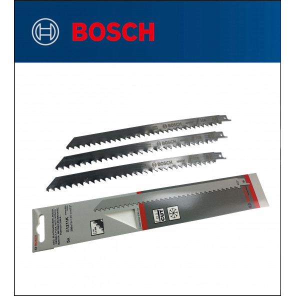 Bosch - Tilki Kuyruğu Bıçağı S 1211 K - Buz ve Kemik Kesme 2 608 652 900 3'Li Paket - 2