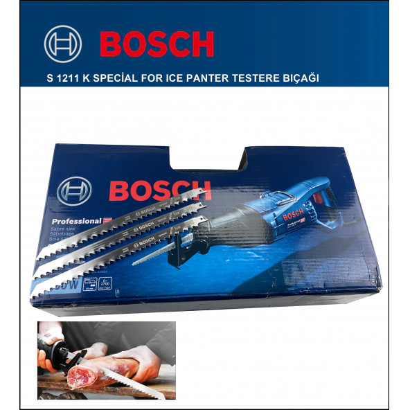 Bosch - Tilki Kuyruğu Bıçağı S 1211 K - Buz ve Kemik Kesme 2 608 652 900 3'Li Paket - 5