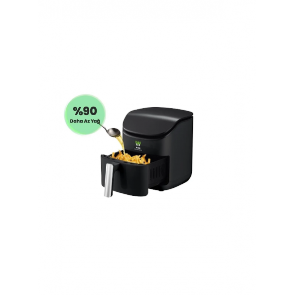 Wiami Airfryer 3.5 L Akıllı Yağsız Hava Fritözü Siyah - 2