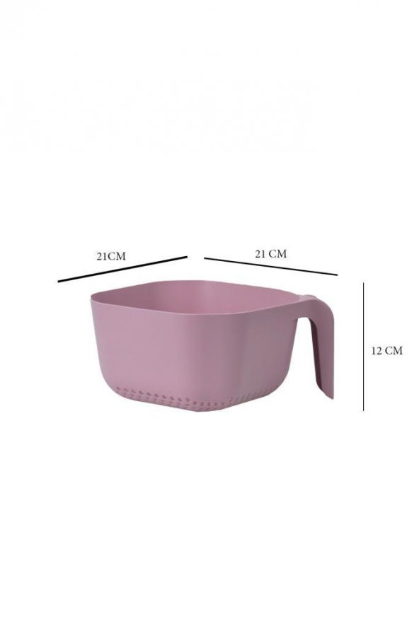 Makarna Süzgeci Pembe - Resim 2