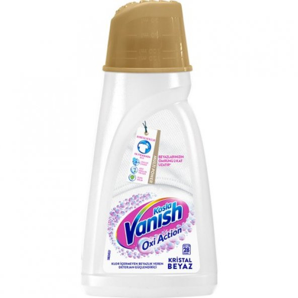 Vanish Kosla Gold Çamaşır Deterjanı Leke Çıkarıcı Sıvı 1000 ml Beyazlar İçin - 2