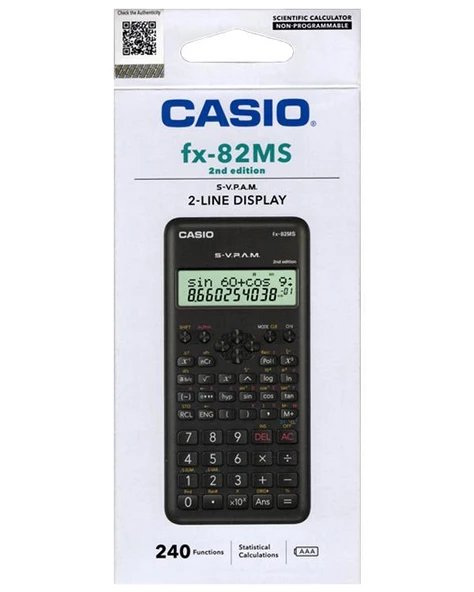 Casio FX-82MS 2. Versiyon Bilimsel Fonksiyonlu Hesap Makinesi