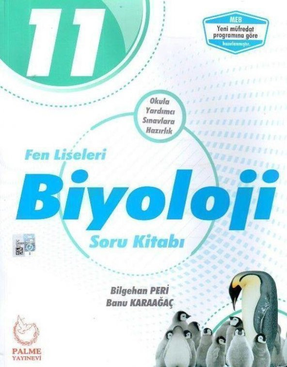 11.Sınıf Fen Liseleri Biyoloji Soru Kitabı Palme Yayınları