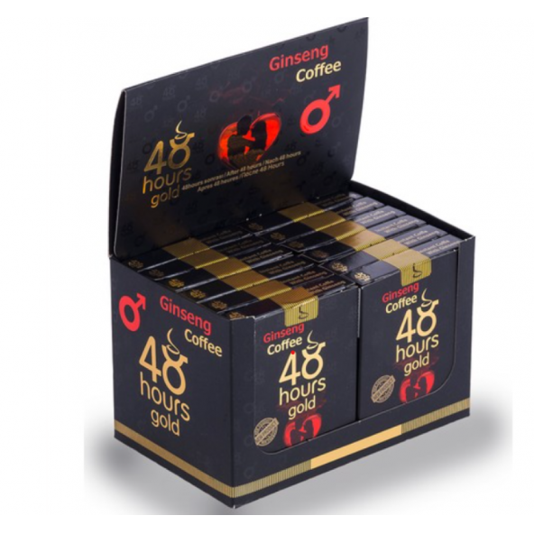 2 Adet 48 Hours Gold Ginseng Çikolata & 2 Adet Ginseng Kahve Set - Resim 2
