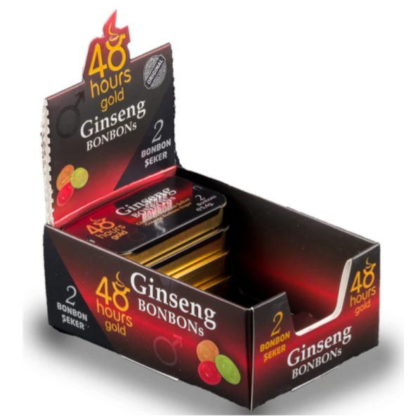 48 Hours Gold Ginseng Içecek 2 'li ve  2' li Ginseng Bonbon Şeker - Resim 6