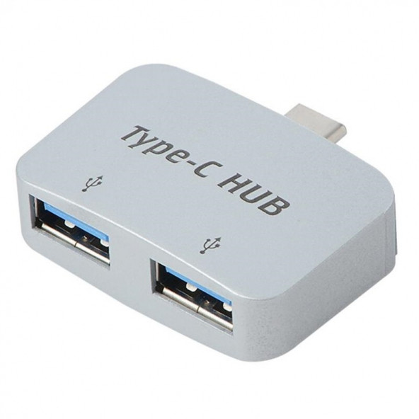 Type C To Usb 3.0 2 Port Hub 3.1 Çevirici Dönüştürücü Çoklayıcı Çoğaltıcı