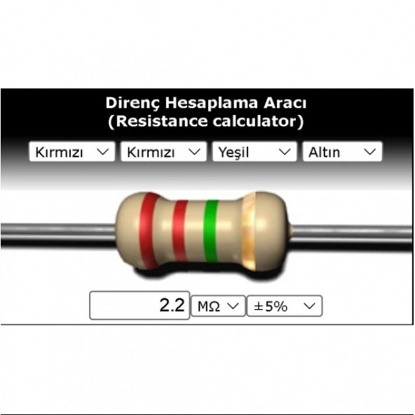 OEM 2.2 Mr (Miliohm) Direnç ürün görseli