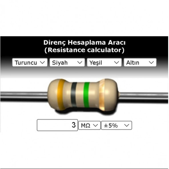 OEM 3 Mr (Miliohm) Direnç