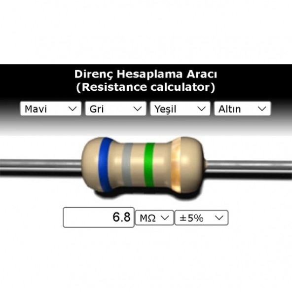 OEM 6.8 Mr (Miliohm) Direnç ürün görseli