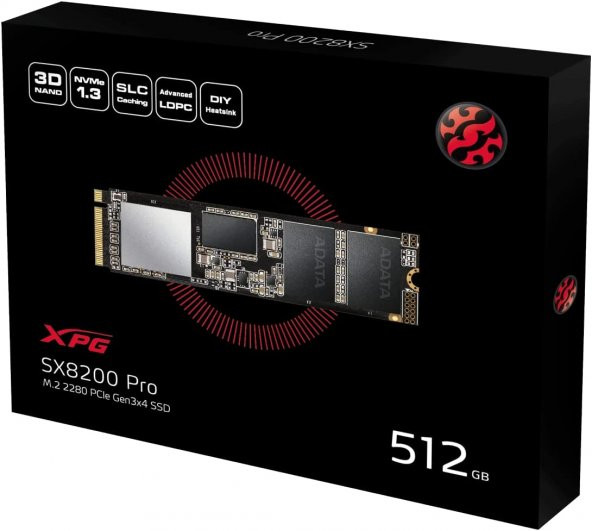 ADATA XPG SX8200 PRO 512GB M.2 PCIE 3500-2300MB/S SSD ASX8200PNP-512GT - 5