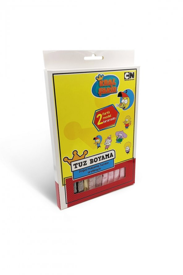 Kral Şakir Kutulu 2li Tuz Boyama , Eğitici Aktivite , Kum Boyama Oyunu KB-391 ürün görseli 1