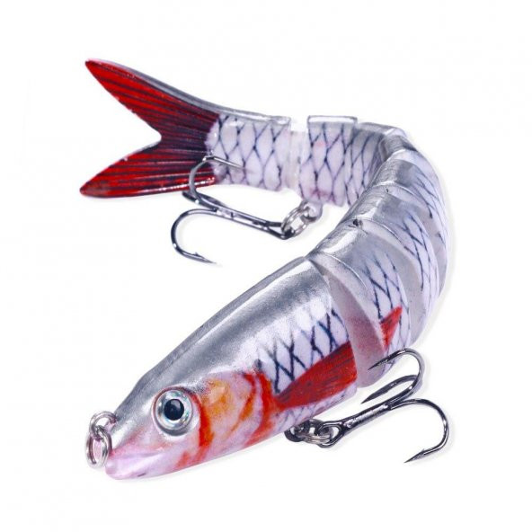 Valkyrie 8 Eklemli 3D Oynak Rapala 13.5gr Sahte Balık Yem Wobblers Swimbait Tuzlu ve Tatlı Su