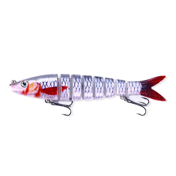 Valkyrie 8 Eklemli 3D Oynak Rapala 13.5gr Sahte Balık Yem Wobblers Swimbait Tuzlu ve Tatlı Su - 4