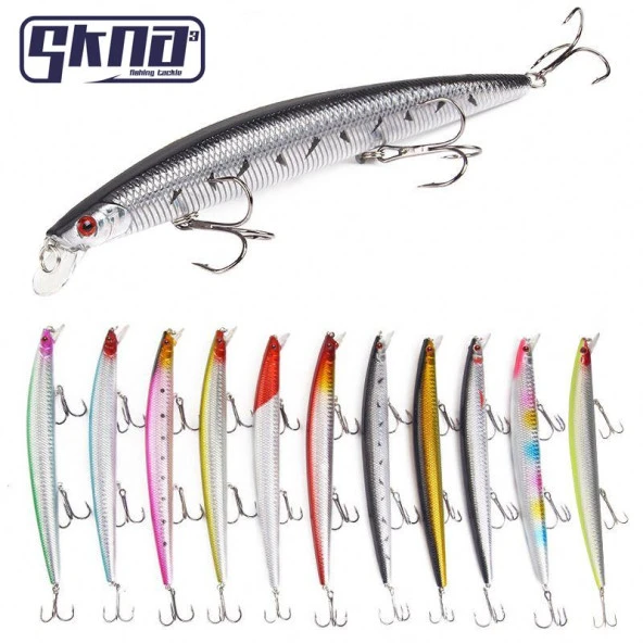 Valkyrie 10 Adet 18cm 24gr Minnow Rapala Sahte Yapay Yem 1. Kalite Ekonomik Paket - 6