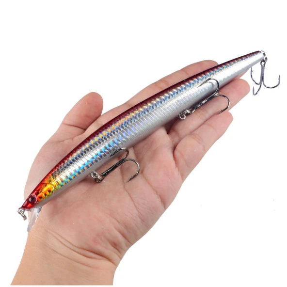 Valkyrie 10 Adet 18cm 24gr Minnow Rapala Sahte Yapay Yem 1. Kalite Ekonomik Paket - 7