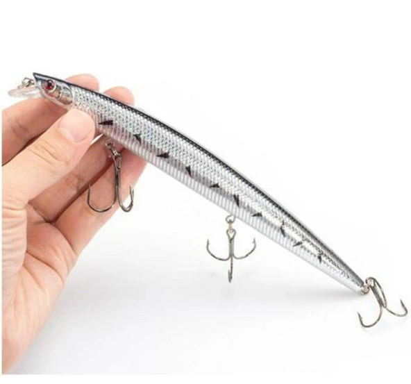 Valkyrie 10 Adet 18cm 24gr Minnow Rapala Sahte Yapay Yem 1. Kalite Ekonomik Paket - 9