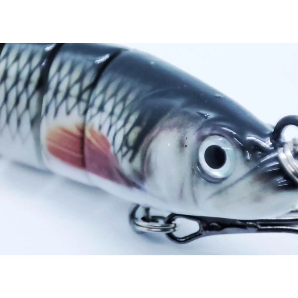 Valkyrie 8 Eklemli 3D Oynak Rapala 13.5gr Sahte Balık Yem Wobblers Swimbait Tuzlu ve Tatlı Su - 8