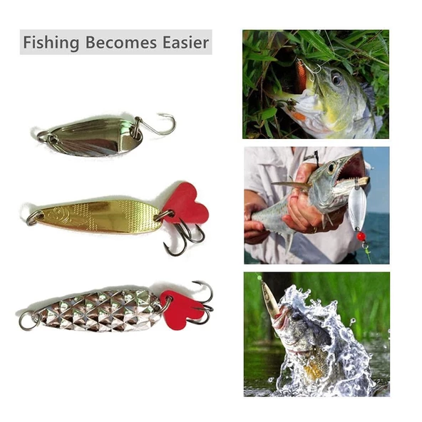 Valkyrie 24 Parça Sahte Olta Yem ve Aksesuar Seti Silikon Rapala Jig Kaşık - 8