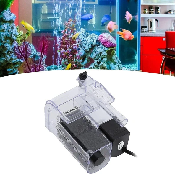 Valkyrie 250L Sessiz 3W Askılı Şelale Akvaryum Filtre Kafa Motoru İç Filtre - 5