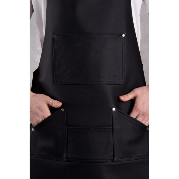 Dana derisi önlük siyah renk erkek - 2