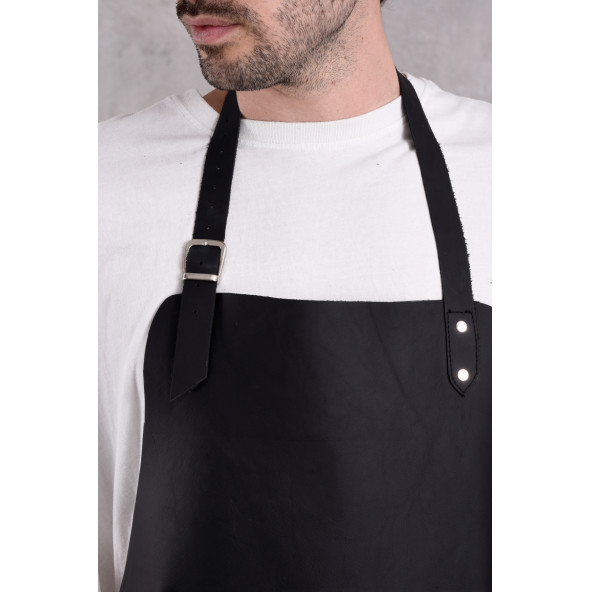 Dana derisi önlük siyah renk erkek - 3