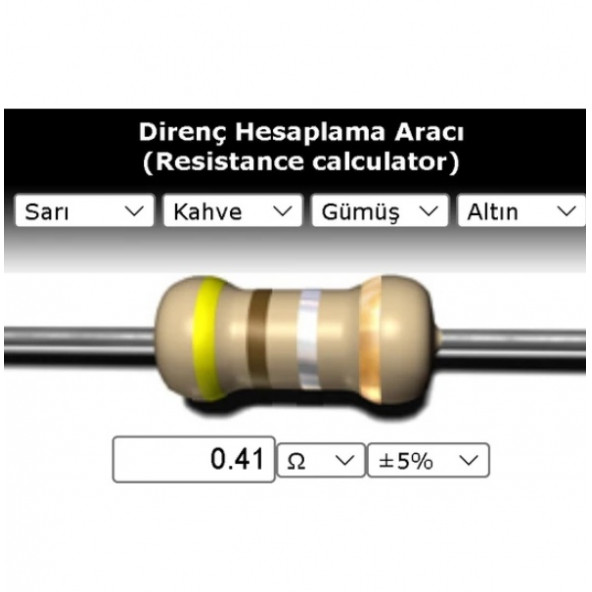 OEM 0.41 R (Ohm) Direnç ürün görseli
